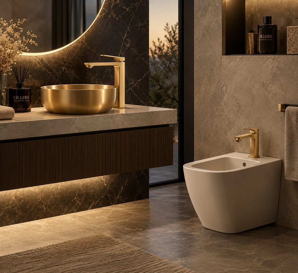SVEN-Miscelatore monocomando bidet con scarico CLICK-CLACK