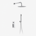SVEN-Kit incasso completo con braccio a muro, soffione INOX Ø 25 cm, kit doccia.